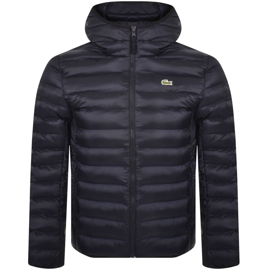 Lacoste Full Zip Logo Jacket Navy Mainline Menswear Denmark